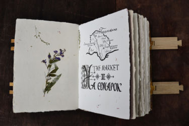 handmade letterpress printed book about hutsuls